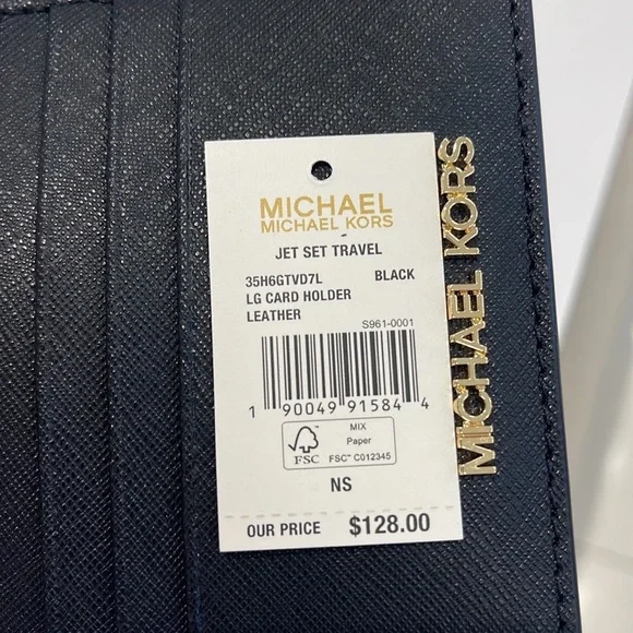 MICHAEL KORS
Leather Large Card Holder Case Wallet
Black
NWT - Picture 15 of 16